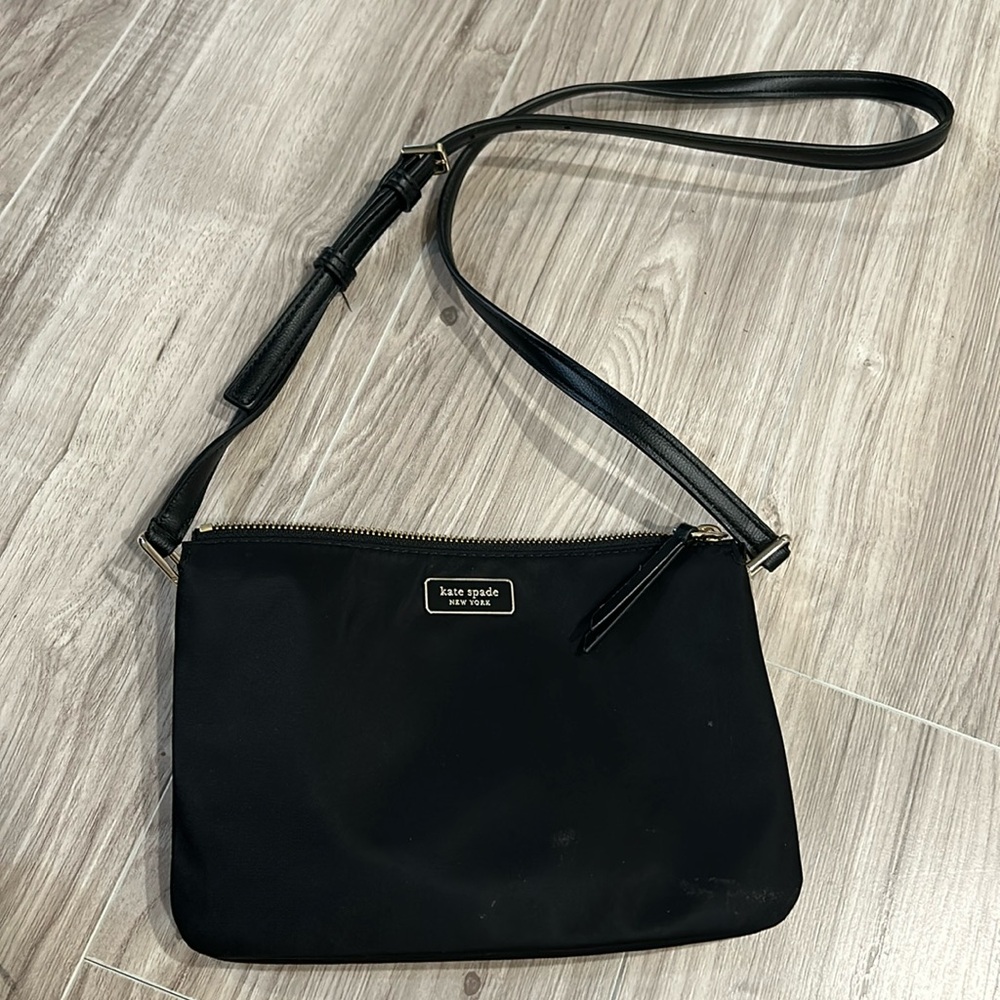 kate spade Black Crossbody Nylon Shoulder Bag